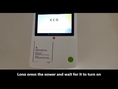 Máquina ECG portátil y duradera de 3 canales de 12 conductores para perros gatos detección cardíaca eficiente