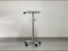 Trolley de pacientes de hospital de aleación de aluminio de 5 ruedas ligero con freno