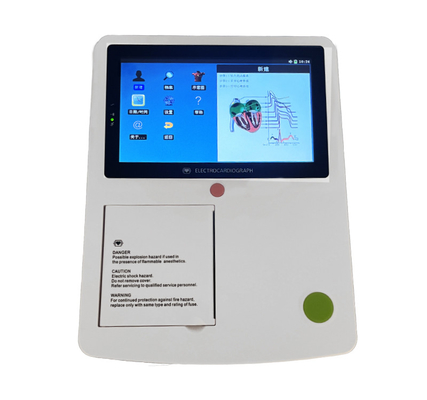 Máquina de ECG médico de un solo/múltiples cables con pantalla LCD/LED de peso ligero/medio/grande