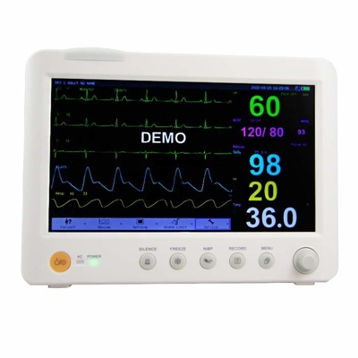 Lengua multi de la ayuda monitor paciente de Vital Sign Monitoring System Portable de 10 pulgadas