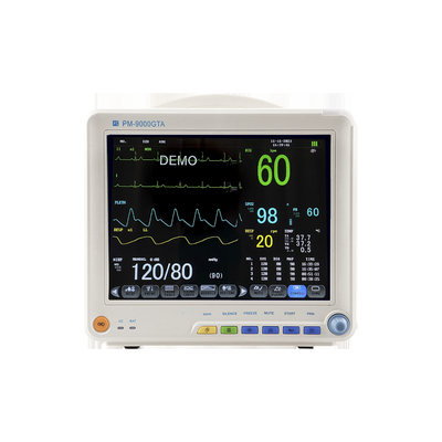 Monitoreo portátil de ECG de alta calidad en la UCI, monitor de pacientes con pantalla TFT a color de 12,1 pulgadas