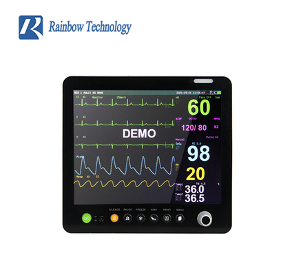 Monitoreo vital médico de 6 parámetros de 15 pulgadas para el paciente en la UCI PM9000-GTE