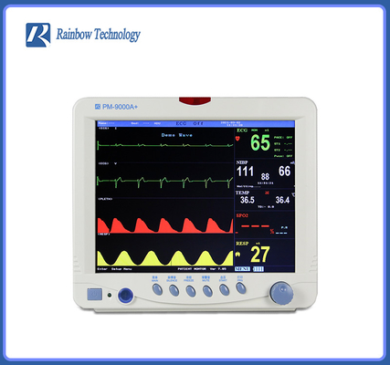 Monitor portátil de Vital Signs Monitor Multiparametric Patient de la pantalla a color del hospital 12,1”