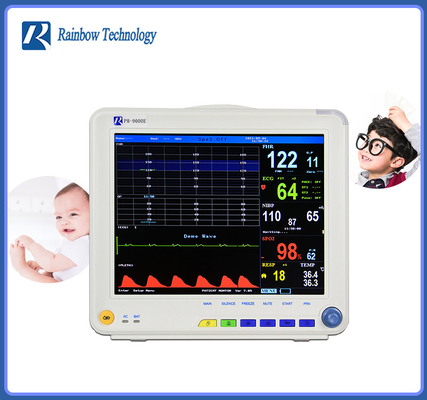 multiparámetro del monitor paciente 220V monitor fetal maternal portátil de 12,1 pulgadas
