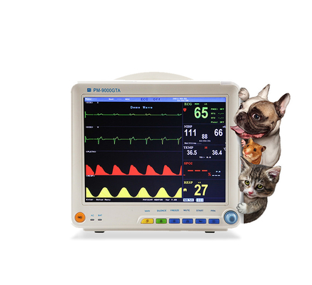 Equipo de supervisión veterinario ligero exhibición 3.1kg de TFT LCD del color de 12,1 pulgadas