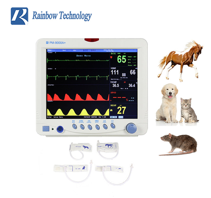 Equipo de supervisión veterinario SpO2 parámetros Vital Signs Monitor veterinario de 12,1 pulgadas 6