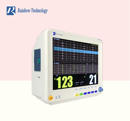 corazón fetal fetal Rate Machine de Toco FHR del monitor del parámetro multi del TFT color