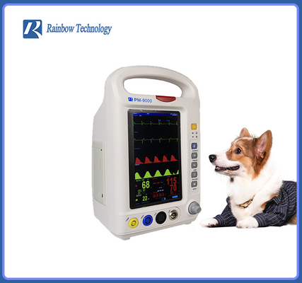 Máquina veterinaria compacta del monitor veterinario ligero ECG de la temperatura