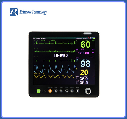 Monitor paciente cardiaco IBP dual de Multipara de 15,1 pulgadas con la alarma humana de la voz