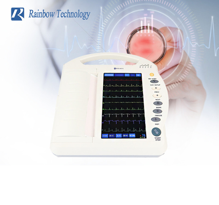 La pantalla táctil de 10,1 pulgadas ECG automático trabaja a máquina el electrocardiógrafo digital de 12 canales