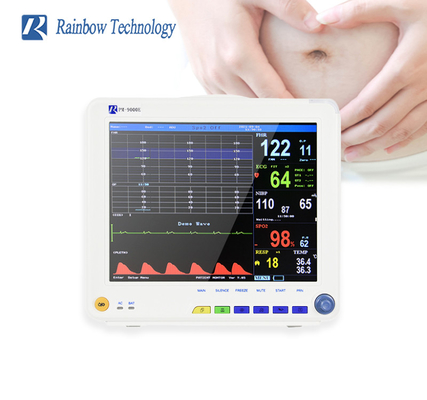 Carro móvil opcional del monitor fetal maternal multi del parámetro para embarazada