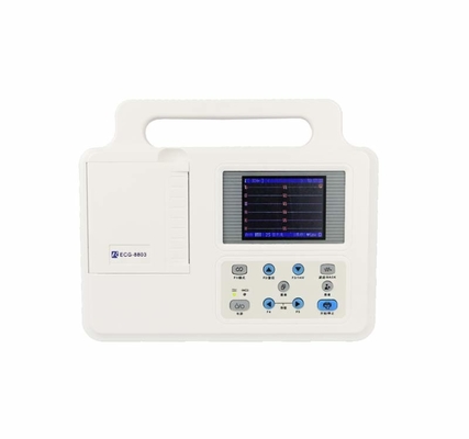 Máquina de electrocardiograma portátil con derivaciones individuales/múltiples de peso ligero/mediano/pesado