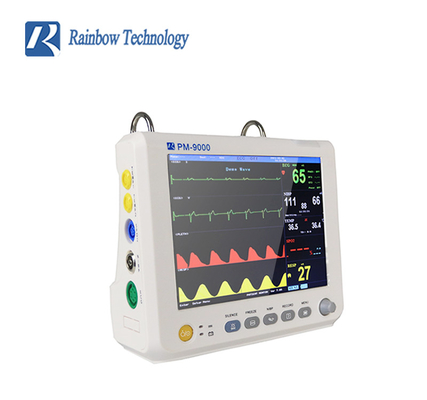 Carretilla médica del soporte de Vital Signs Patient Monitor With de 8 pulgadas del hospital opcional