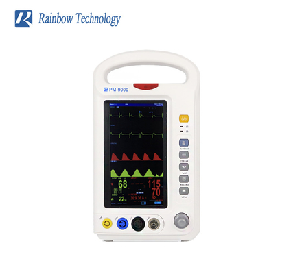 Ambulancia profesional Vital Signs Patient Monitor del arco iris 7 pulgadas