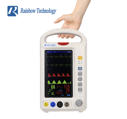 Ambulancia profesional Vital Signs Patient Monitor del arco iris 7 pulgadas