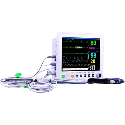 12 monitor veterinario de la paciencia de la ventaja ECG para el equipo de la clínica médica del veterinario