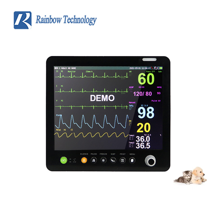 Salud médica del hospital de los nuevos productos monitor paciente veterinario de la emergencia de la ambulancia de 12,1 pulgadas