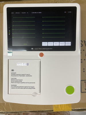 Máquina portátil de ECG con alarmas Pantalla LCD/LED Medición de la frecuencia cardíaca