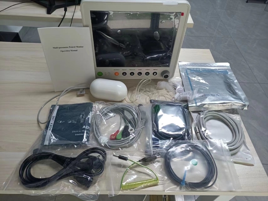 Monitoreo portátil de patología con pantalla TFT-LCD portátil de hospital de 5 conductos con ETCO2