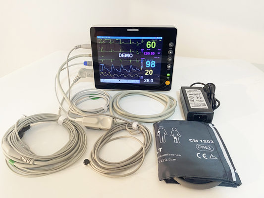 Monitoreo de parámetros múltiples Monitoreo de ECG médico quirúrgico para el hospital