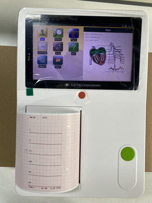 12 Leads holter Electrodos de ECG Máquina de 6 canales electrocardiograma