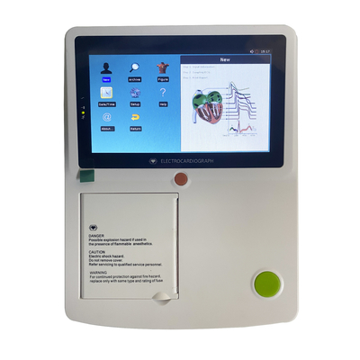 Dispositivo de ECG con pantalla táctil de 7 pulgadas de peso ligero Grabador de ECG para clínica hospitalaria
