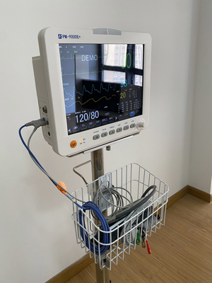 Dispositivo médico Monitor de parámetros múltiples 6 parámetros 12 pulgadas monitor del paciente