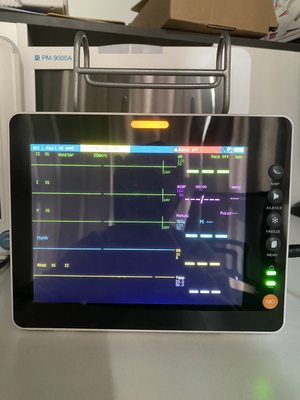 8 pulgadas portátil de uso humano de signos vitales monitor Multiparameter ECG monitor Hospital monitores junto a la cama