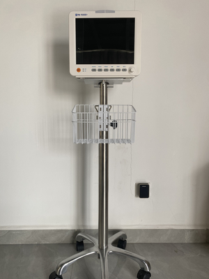 Dispositivo médico 12 pulgadas de pantalla TFT de parámetros múltiples monitor del paciente con soporte de montaje en pared