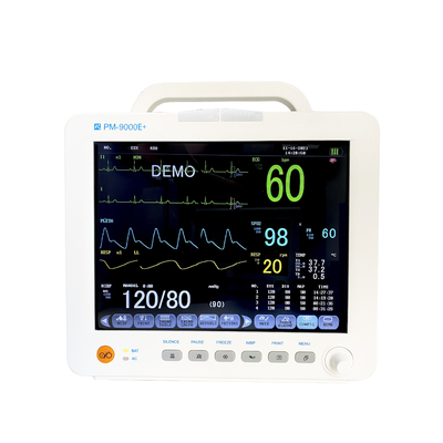 Máquina de monitoreo de pacientes, monitor de pacientes de UCI con impresora y carrito