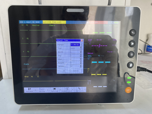 8 pulgadas de pantalla LCD multiparámetro monitor del paciente para la UCI del hospital