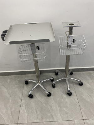 Carro de hospital portátil multifuncional de metal que incluye la máquina de ultrasonido de electrocardiograma para uso clínico
