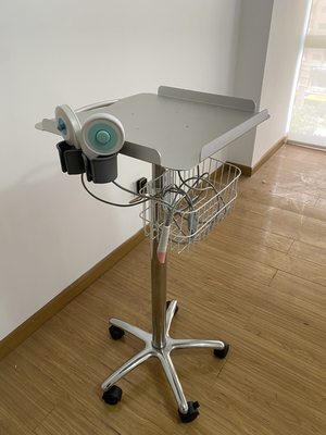 Carro de hospital portátil multifuncional de metal que incluye la máquina de ultrasonido de electrocardiograma para uso clínico