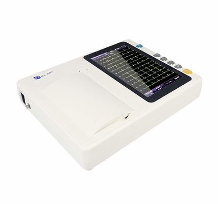 7 pulgadas de color TFT-LCD pantalla táctil electrocardiograma máquina de ECG digital