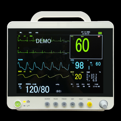 Monitor de paciente neonatal eléctrico suministrado por la fábrica con funciones multiparamétricas para el departamento de pediatría del hospital