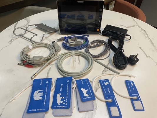 ECG UCI Multiparameter Monitor portátil del paciente Equipo hospitalario Opcional ETCO2 Versión animal
