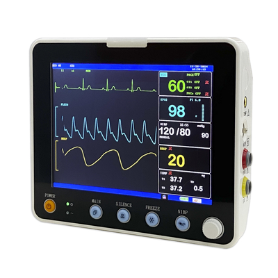 ECG UCI Multiparameter Monitor portátil del paciente Equipo hospitalario Opcional ETCO2 Versión animal
