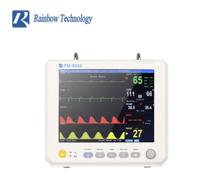 Monitor portátil para pacientes con garantía de 1 año Sistema de alarma audible/visible y almacenamiento de datos interno/externo
