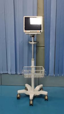 Monitor de paciente multiparamétrico con fuente de alimentación eléctrica, batería incorporada y alarma inteligente de tres niveles