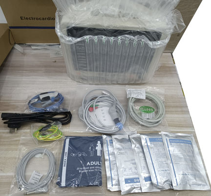 Monitor de paciente de 6 parámetros con carro de cama y fuente de alimentación eléctrica, 1 año de garantía