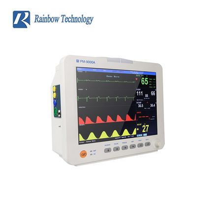 Monitor de paciente multiparamétrico aprobado por ISO FSC con soporte para 7 idiomas y 2 años de vida útil para hospitales, clínicas y atención domiciliaria