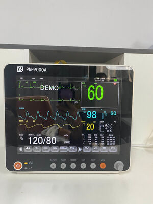 Monitor de paciente multiparamétrico con pantalla TFT de 12.1 pulgadas con SpO2/ECG/PR/NIBP/TEMP/RESP para UCI hospitalaria