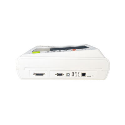 Máquina portátil de ECG de 12 canales con pantalla táctil de 10 pulgadas para uso hospitalario y clínico