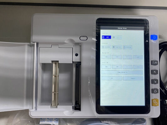 Máquina de ECG digital de 6 canales con pantalla táctil de 7 pulgadas e impresora de matriz térmica para hospitales y clínicas