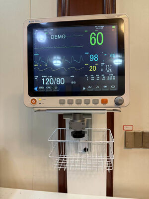 Soporte médico Soporte de pared Soporte de hardware de pared permanente para monitor de paciente de máquina médica