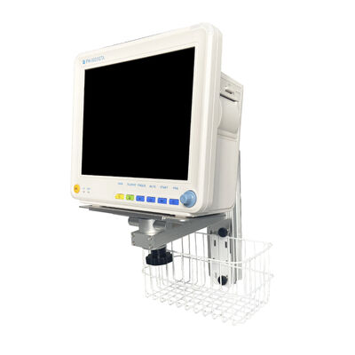 Bracket de montaje de pared de metal ajustable en altura para el brazo de apoyo del monitor del paciente en la sala del hospital
