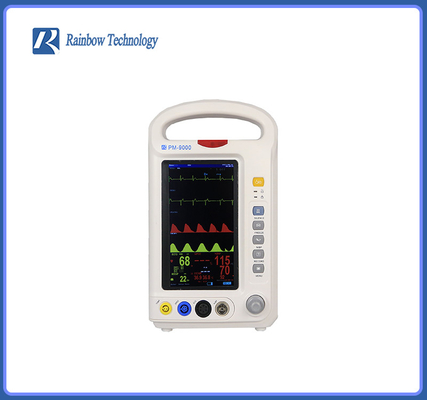 Vital Sign Patient Monitor médico 6 parámetros cabecera de 7 pulgadas para el hospital