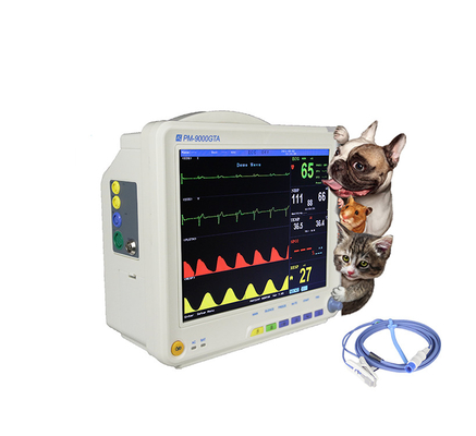 Monitor paciente veterinario de 12,1 pulgadas portátil para el paciente Vital Signs de los animales