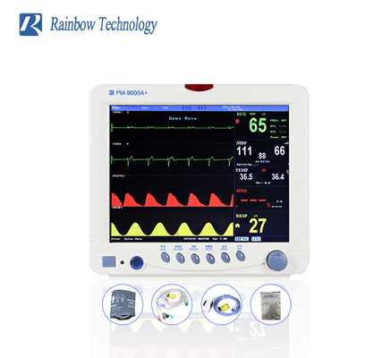 Monitor portátil de Vital Signs Monitor Multiparametric Patient de la pantalla a color del hospital 12,1”