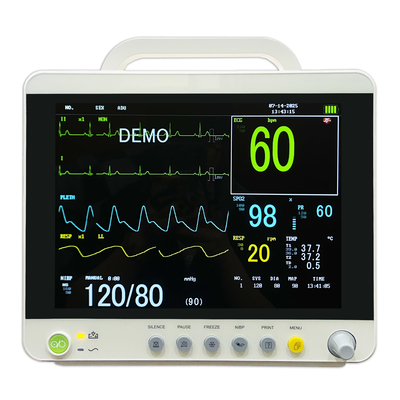 Monitor de pacientes eléctrico de varios parámetros Equipo médico de clínica hecho de plástico duradero